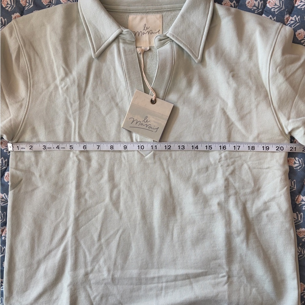 NWT Le Marais Orleans Top + Monroe Short Set β’ Sea Grass β’ Two-Piece Outfit - Picture 8 of 9